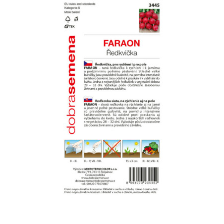 Reďkovka skorá Faraon