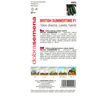 Tekvica British summerime F1