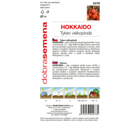 Tekvica Hokkaido veľkoplodá