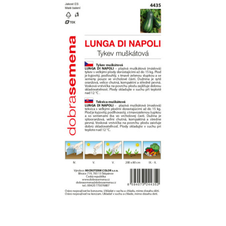 Tekvica plazivá muškátová Lunga di Napoli