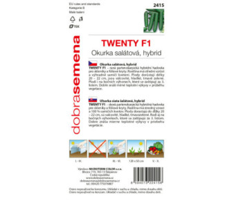 Uhorky hadovka Twenty F1
