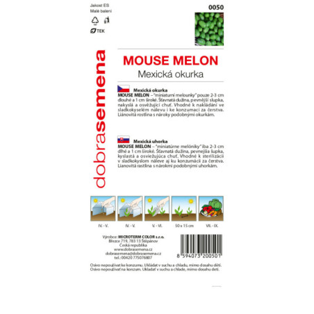 Uhorky nakladačky mexicke Mouse Melón
