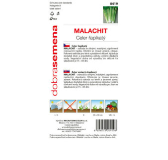 Zeler stopkový Malachyt