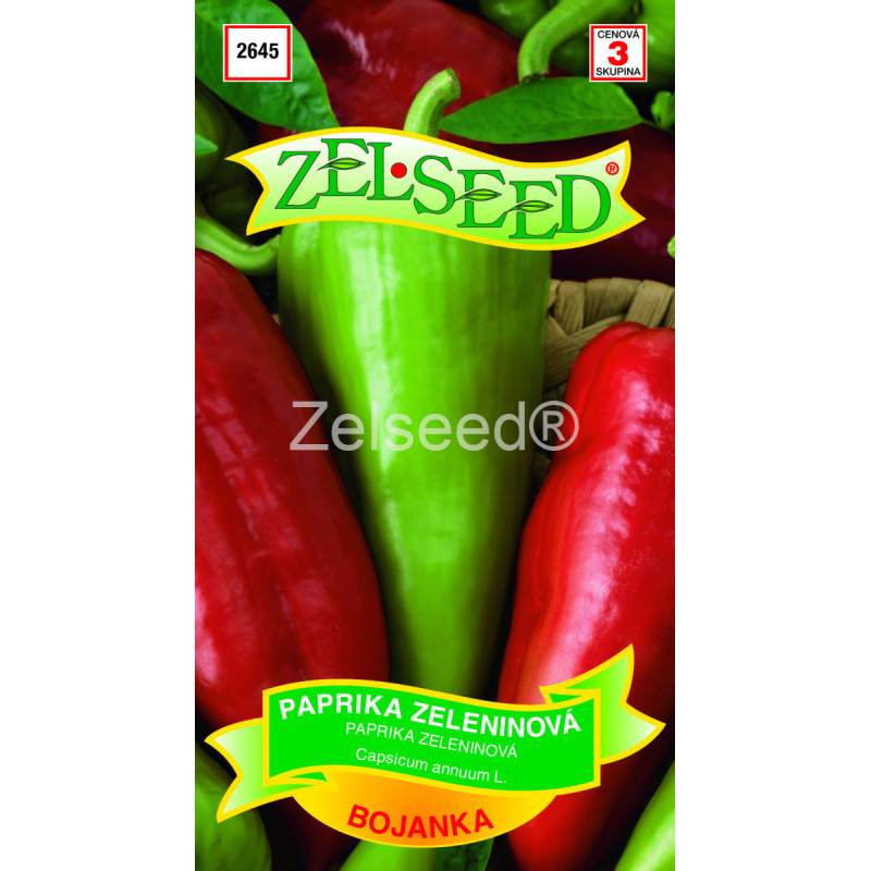 Paprika zeleninová Bojanka