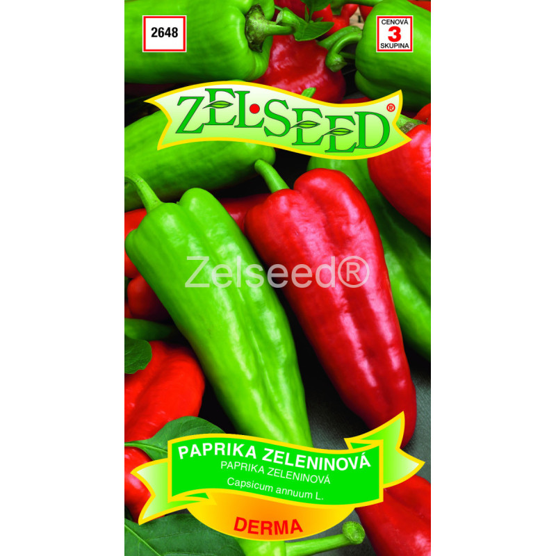 Paprika zeleninová Derma