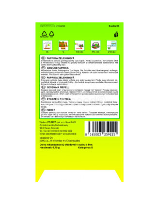 Paprika zeleninova Derma