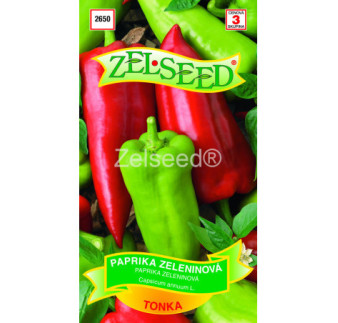 Paprika zeleninova Tonka