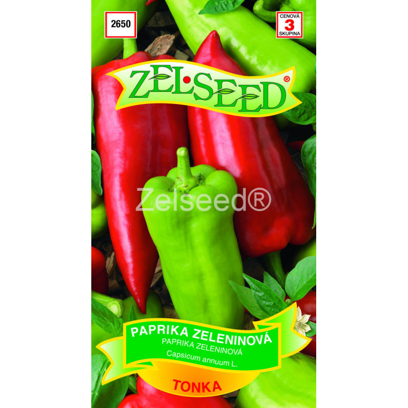 Paprika zeleninová Tonka