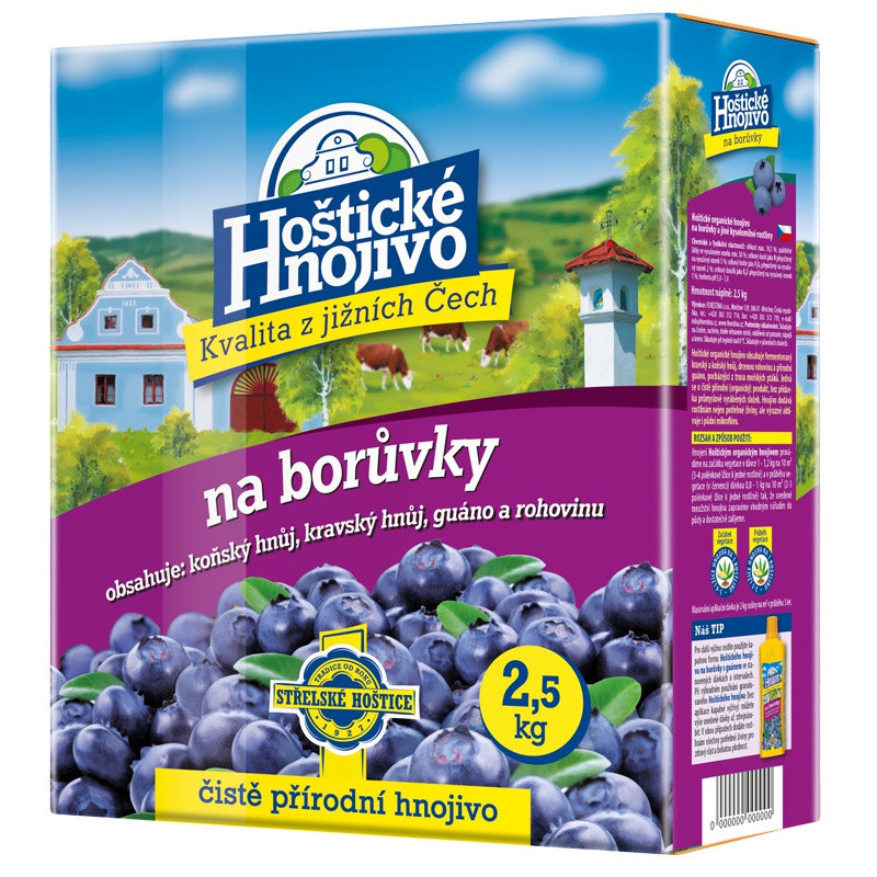 Hoštické hnojivo na čučoriedky 2,5 kg Hoštické hnojivo na čučoriedky 2,5 kg