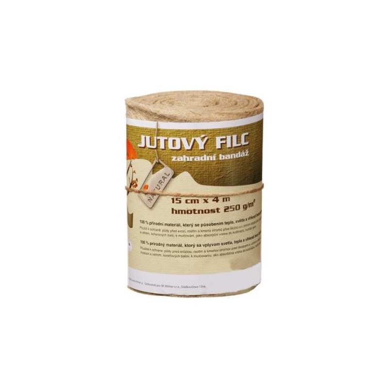 Jutový filc 300 g/m², 0,15 × 4 m Jutový filc 300 g/m², 0,15 × 4 m