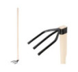 Motyka Pro, 3-roha, drevená násada 120 cm Motyka Pro, 3-roha, drevená násada 120 cm