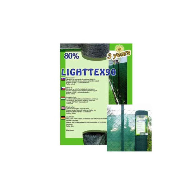 Sieť tieniaca 1,8 × 10 m zel 80% Lighttex Sieť tieniaca 1,8 × 10 m zel 80% Lighttex