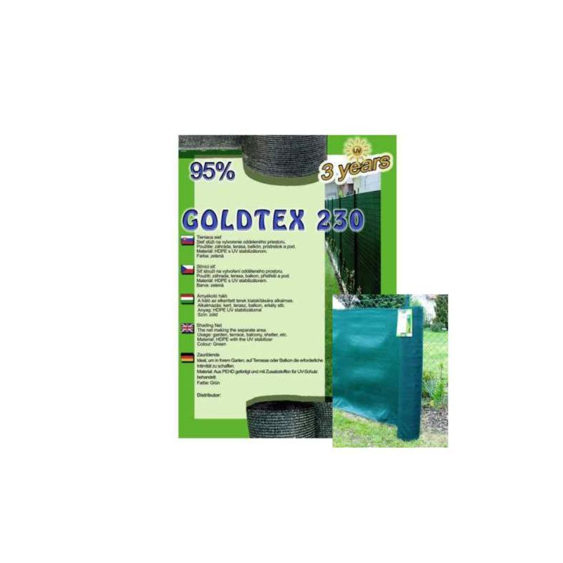 Tieniaca sieť 1,5 × 50 m zelená 95% Goldtex Tieniaca sieť 1,5 × 50 m zelená 95% Goldtex