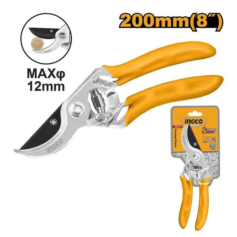 Nožnice záhradné ALU ručné 200 mm ergonomické Ingco Nožnice záhradné ALU ručné 200 mm ergonomické Ingco