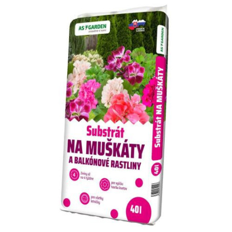Substrat AS GARDEN muskaty a balkon 40L