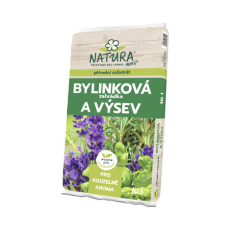 Substrat Bylinky vysev Natura 10L