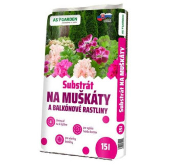 Substrat muskaty a balkonove kvety 15L