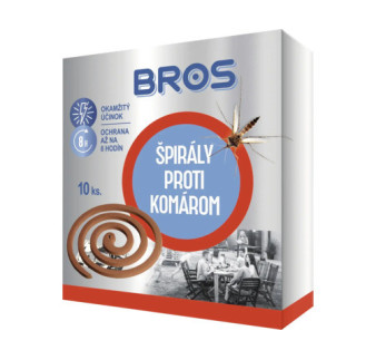 KOMARE spirala proti komarom 10 ks BROS