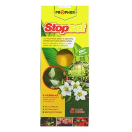 Dosky lepove zlte sipky izbove 5Ks STOPSET