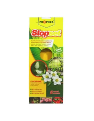 Dosky lepove zlte sipky izbove 5Ks STOPSET