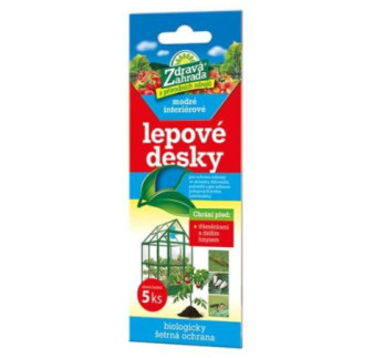 Dosky MODRE lepove strapky ZDRAVA ZAHRADA 5ks