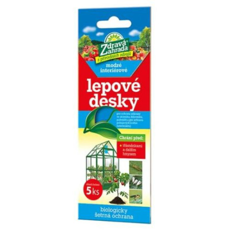 Dosky MODRE lepove strapky ZDRAVA ZAHRADA 5ks