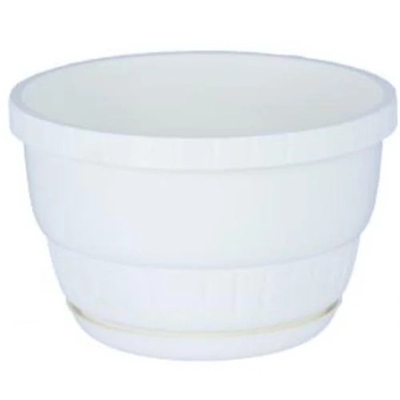 Kvetinac Europa 17cm biely