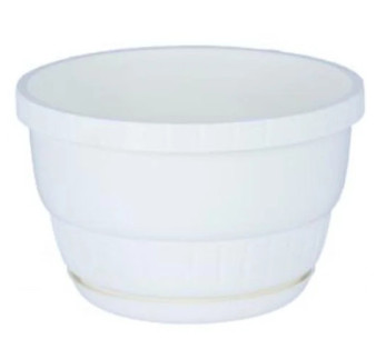 Kvetinac Europa 22cm biely