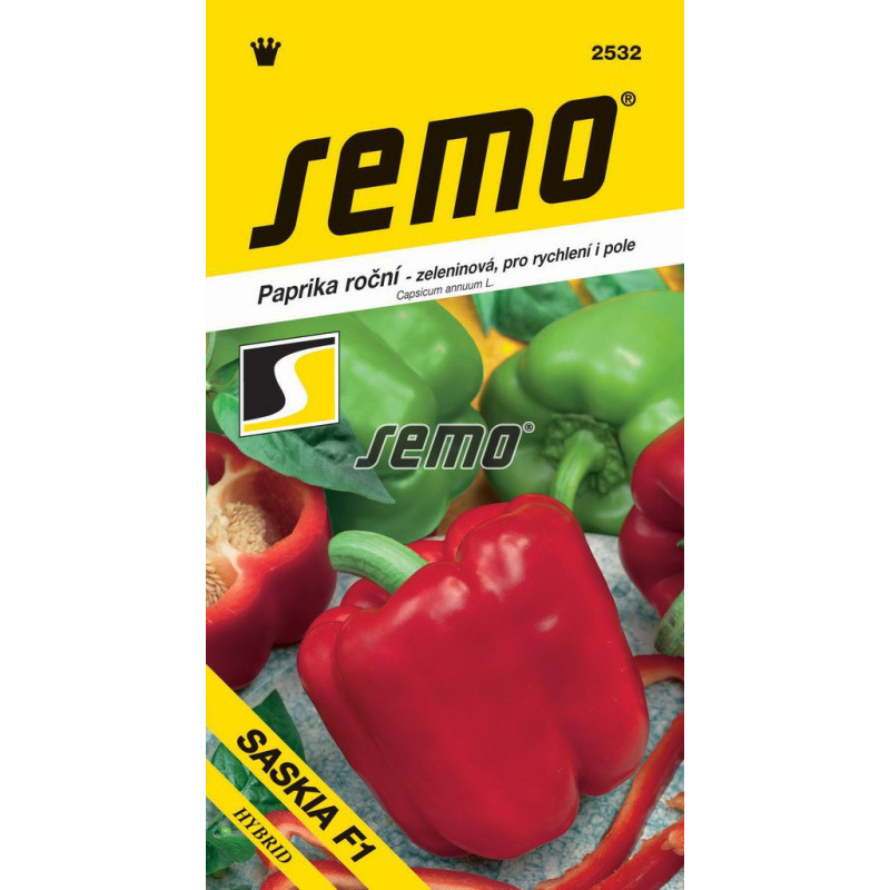 Paprika zeleninová Saskia F1