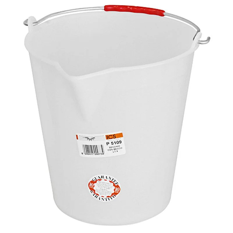 Vedro plastové s výlevkou 12 l, biele Vedro plastové s výlevkou 12 l, biele