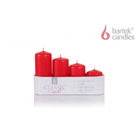 Adventne sviecky 40/55-70-85-100 matne 4ks