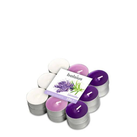 Cajove sviecky vonave 18ks lavender