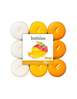 Cajove sviecky vonave 18ks mango