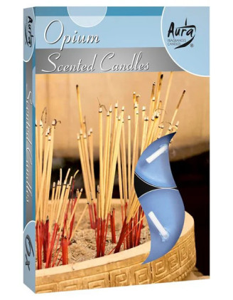 Cajove sviecky vonave 6ks opium