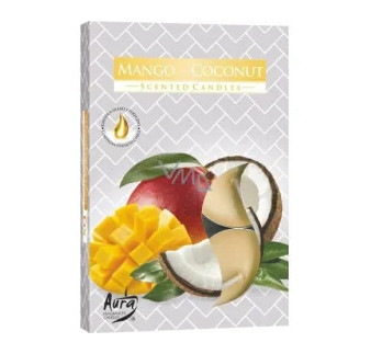 Cajove sviecky vonave/6 mango