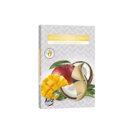 Cajove sviecky vonave/6 mango