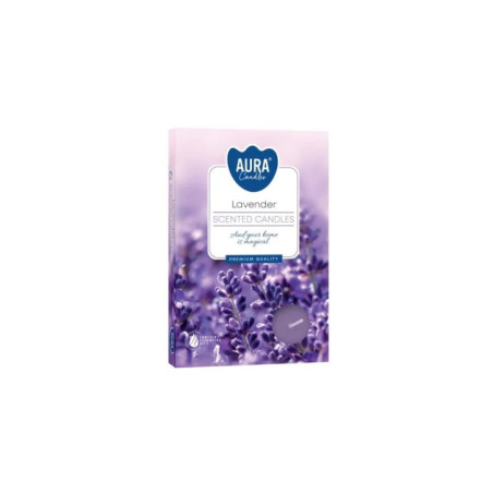 Cajove sviecky vonave/6ks levandula /nova/