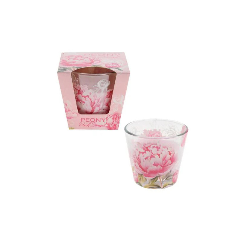 Sviečka sklo pohár Peony Pink 115 g