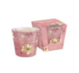 Sviečka sklo pohár Floral garden ruža 115 g