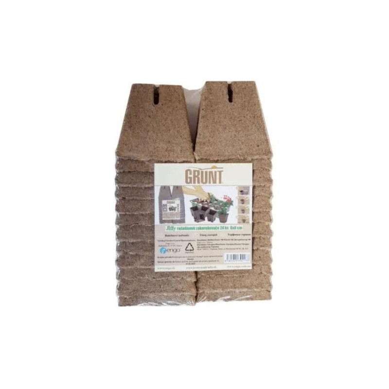 Jiffy Kvetináč 8 × 8 cm 24 ks hranatý Jiffy Kvetináč 8 × 8 cm 24 ks hranatý