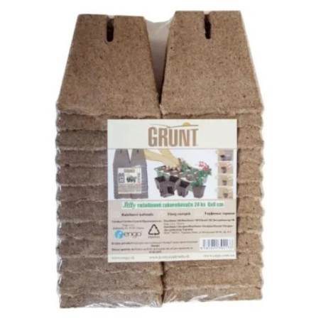 Jiffy Kvetinac 8x8cm 24ks hranatý