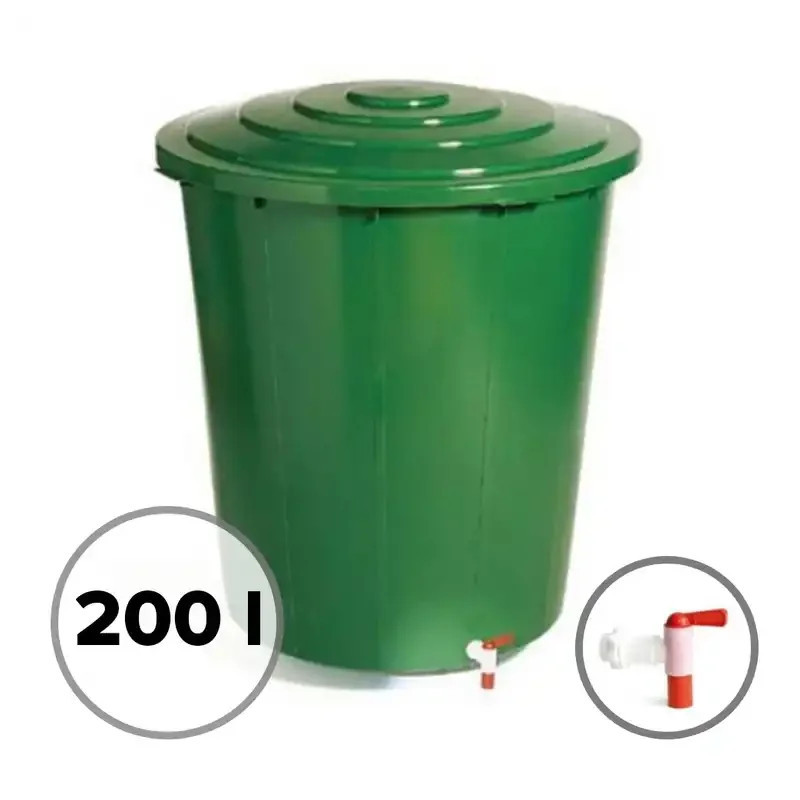 Barel plast 200 l, s vrchnákom a ventilom Barel plast 200 l, s vrchnákom a ventilom