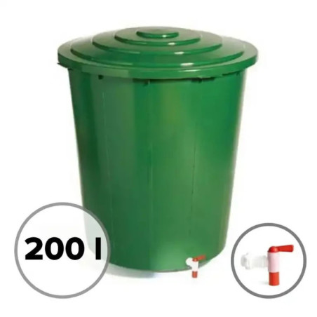Barel plast 200L s vrchnakom a ventilom