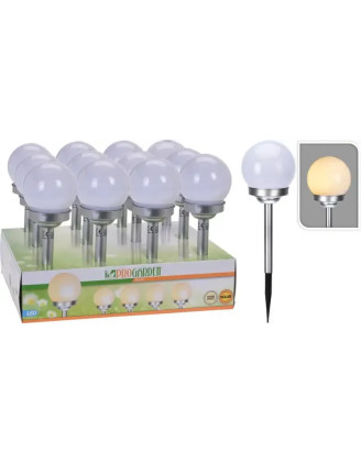 Lampa solarna 10cm gula