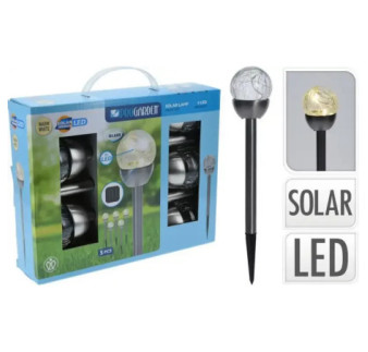 Lampa solarna gula sada 5 ks