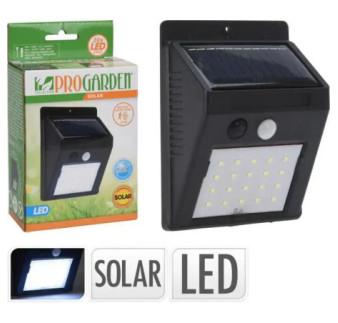Lampa solarna nastenna so senzorom pohybu
