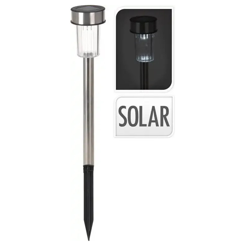 Lampa solárna nerez 27 cm Lampa solárna nerez 27 cm