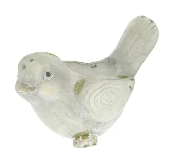 Vtáčik, obal na kvetináč MGO, sivý, 35,5 × 21 × 25,5 cm