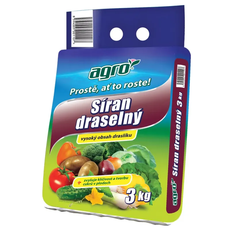 Síran draselný 3 kg AgroCS Síran draselný 3 kg AgroCS