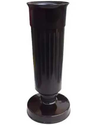 Váza na hrob so záťažou Dama 1 cierna